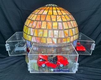 Leaded Handmade Glass Collectible Car Shade