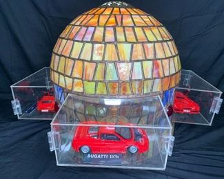 Leaded Handmade Glass Collectible Car Shade