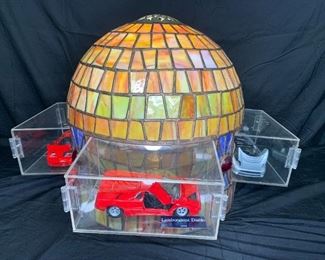 Leaded Handmade Glass Collectible Car Shade