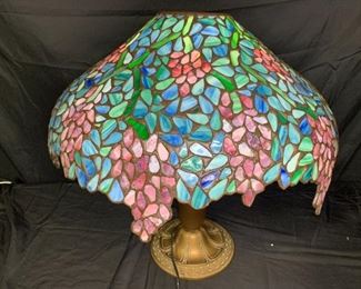 Pastel Wisteria Style Leaded Glass Shade
