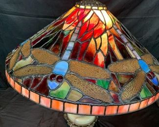 Leaded Glass Dragonfly Shade
