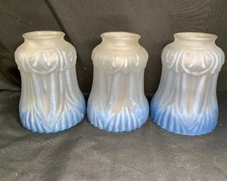 Frosted Clear to Blue Antique Shades