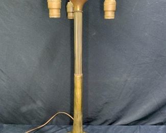 Vintage Meyda Tiffany Style Tree Base 3 Lights