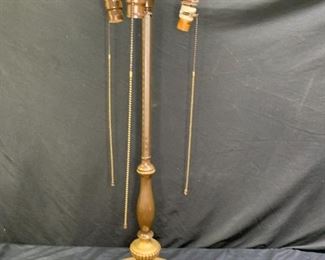  Rococo Gilded 3 Light Table Lamp