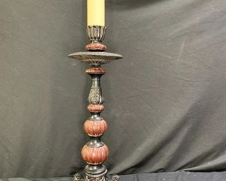 Pair Vintage Victorian Rosette Lamp