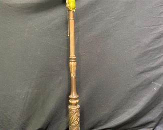 Floral Intricate Nouveau Brown Metal Lamp Base
