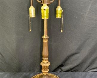 Vintage Tolen & Sons 3-Light Table Lamp