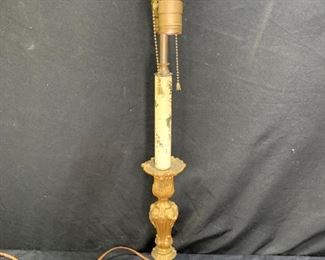 Victorian Nouveau Candle Stick Table Lamp