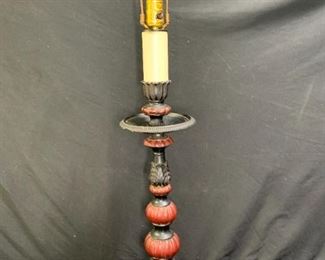 Pair Vintage Victorian Rosette Lamp Base
