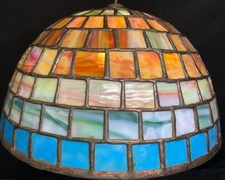 Pasquine Multi-Color Leaded Glass Shade