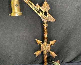 Pair Art Deco Milcast Table Lamps