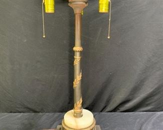 Vintage Italian Nouveau Footed Lamp Base
