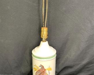 Bob White Pheasant Ceramic Lamp Base