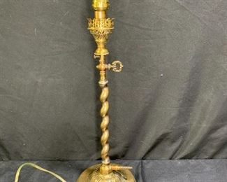 1880's Converted Gas Table Lamp
