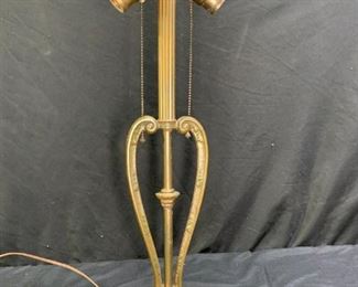 Antique AW Reiser 2-Light Table Lamp