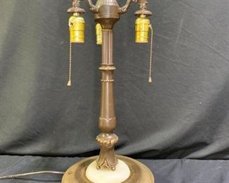 Rococo Footed Marble Lamp Base