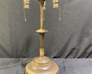 Antique 3-Light Rococo Style Table Lamp

