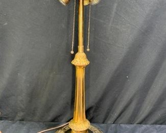 Antique Ornate 3-Light Table Lamp