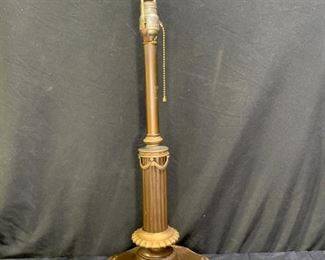 Vintage Rembrandt Baroque Style Footed Lamp