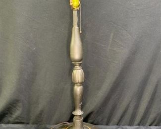 Vintage Black & Brown Footed Table Lamp Base