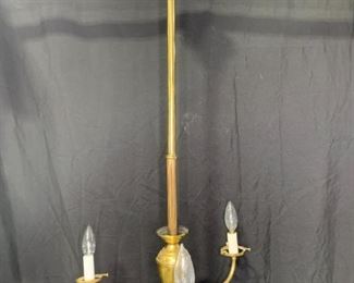 Antique Brass 3 Arm Chandelier
