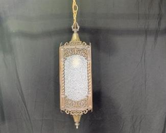 Vintage Brass Gothic Moroccan Lanterns
