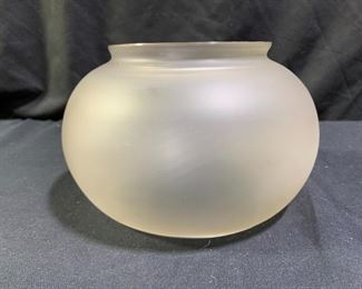 Large frosted glass globe shade
