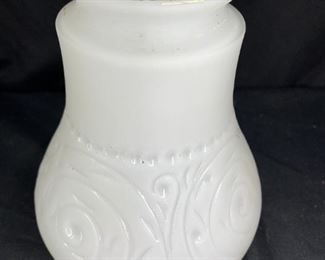 Vintage milk glass pear shaped shade
