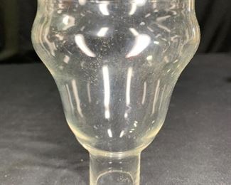 Clear glass hurricane style shade
