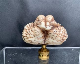 Lovebirds Lamp Finial
