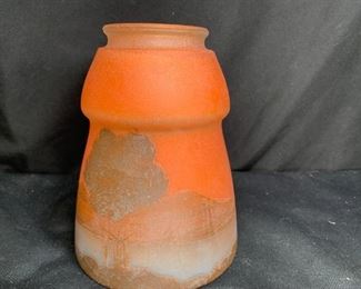 Orange w/ Mountain Scene Lamp Shade
