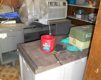 Desk & Storage Boxes