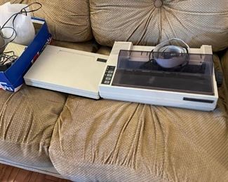 Vintage Tandy computer and printer w/ accessories. 