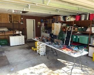Nice selection of tools and garage items 