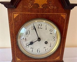 German Clock inlaid shell design