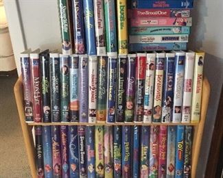 Large collection of oversized Disney VHS movies