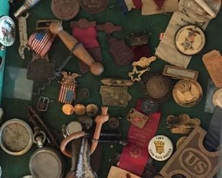Vintage collectables as far back as the 1850's including G>A>R> and civil war items.
