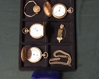 Antique pocket watches. 