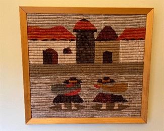 Hand embroidered landscape 