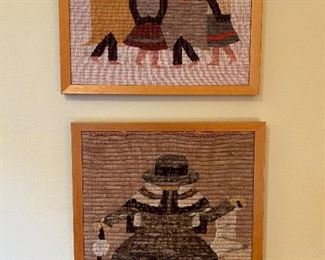 Hand embroidered landscapes