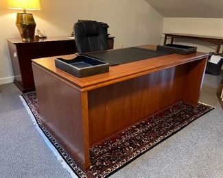 Hardwood Artisans Executive Desk 72"W x 36"D x 28-1/2"H