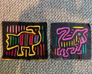 Unframed Molas from Panama