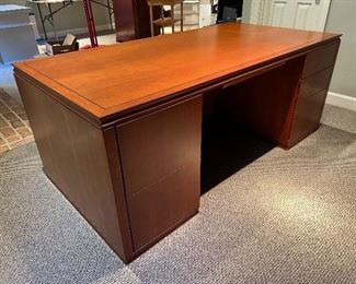 Hardwood Artisans Executive Desk 72"W x 36"D x 28-1/2"H