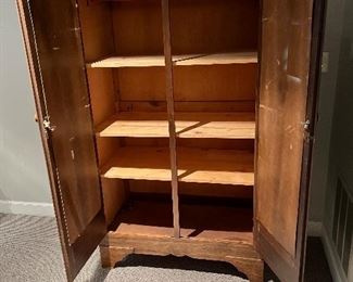 Antique 2 door mirrored wardrobe