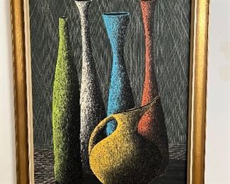 MCM Still Life Oil on Canvas signed by Alpor