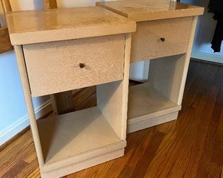 Harmony House Mid-Century Modern Blonde Oak 1 Drawer End Tables
