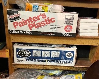 Huge surplus of painters plastic wrap