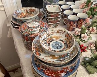 Endless supply of asian styled dishes and dinnerware