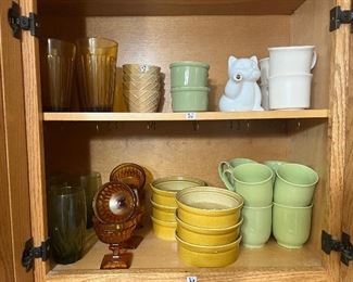 Endless supply of glassware, bowls and custard glasses