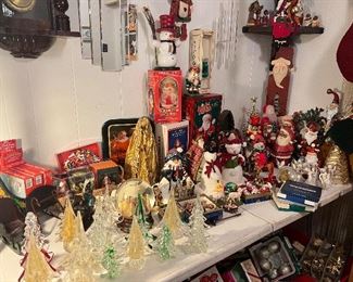 Huge supply of xmas decorations and ornaments